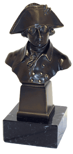 Friedrich II., B&uuml;ste bronziert